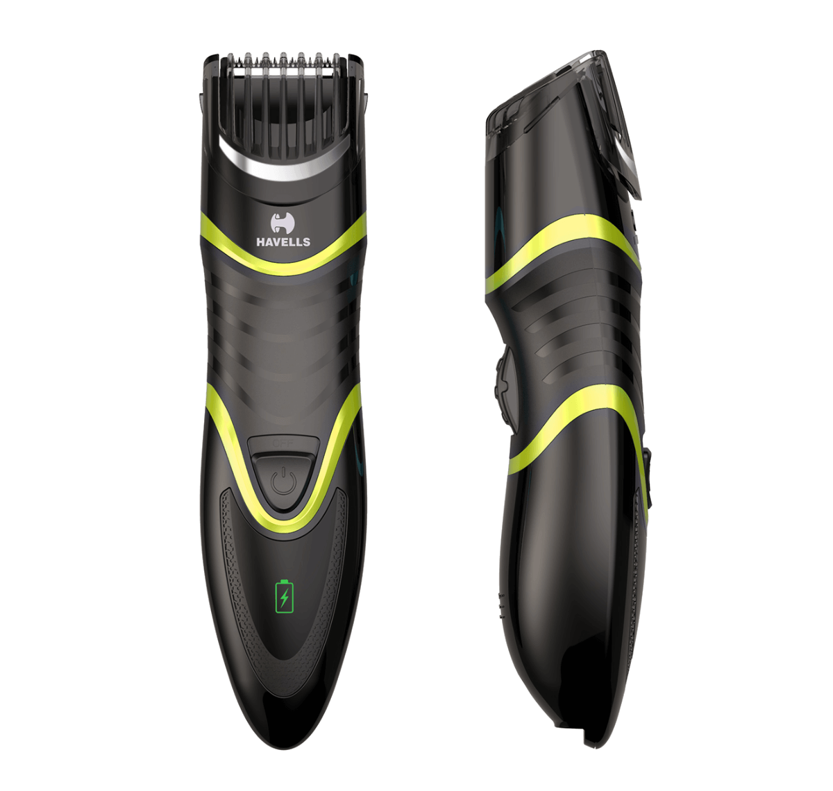 Quick Charge Zoom Wheel Beard Trimmer (Black/Green)