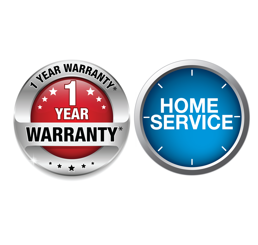 1-Year Warranty and Home Service