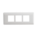 Combined inner & outer plate, neatly covers the assembly & easily fits in the wall