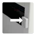 Magnetic door lock with easy to open door handle